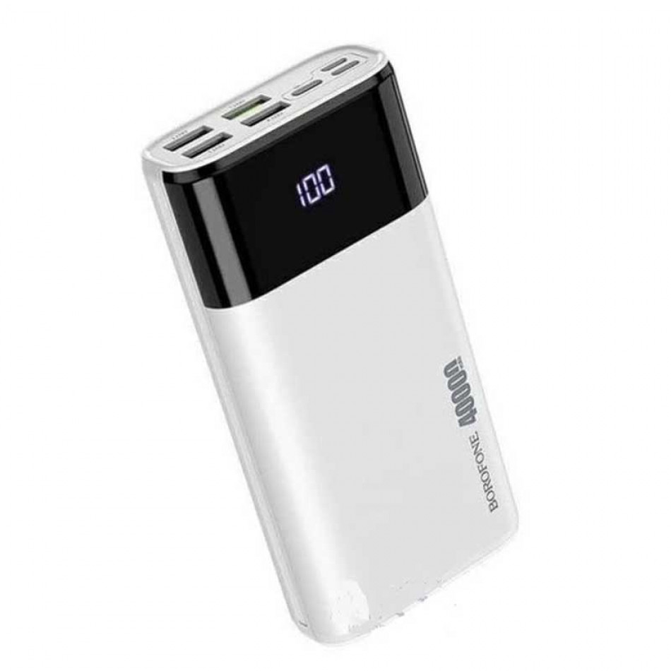 Купить Аккумулятор внешний резервный BOROFONE DBT01 PD fast charge 40000mAh  (белый) по безналу с НДС в Крыму, Симферополе | АйтиТехноГруп